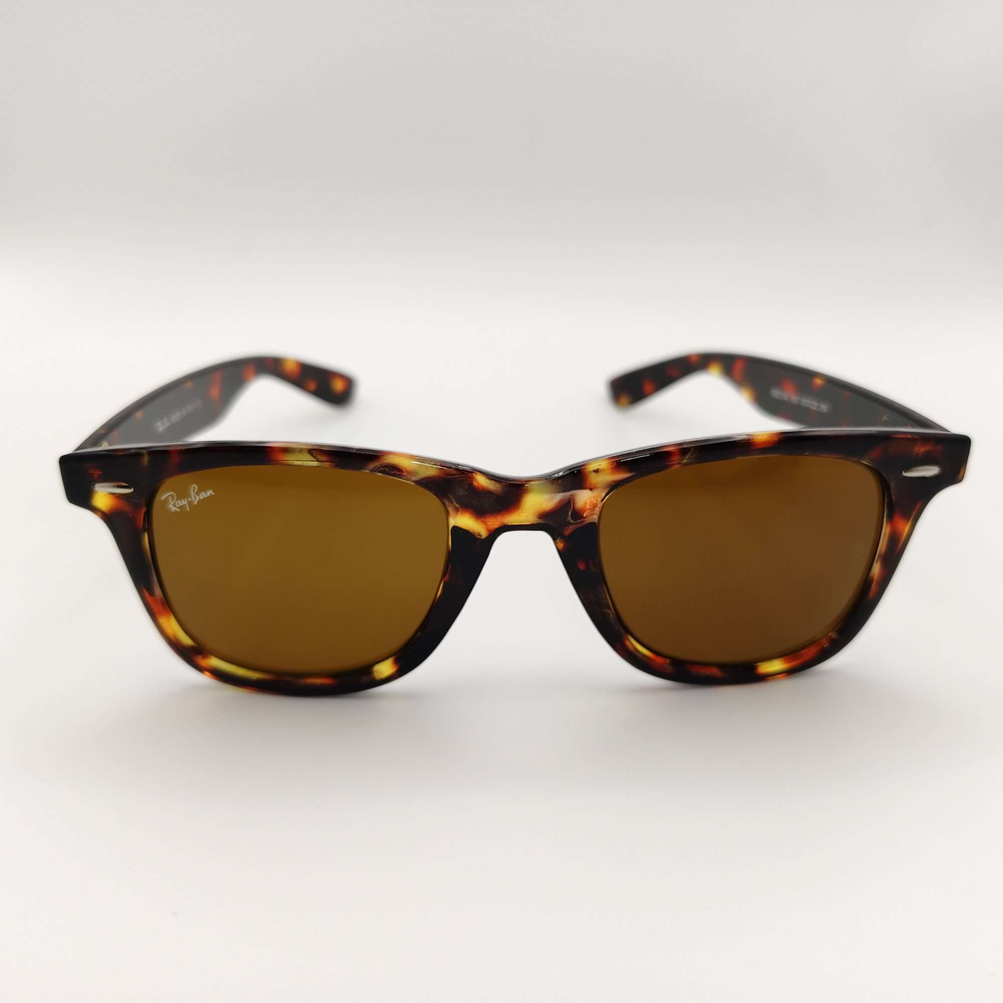 Ray-Ban Wayfarer-Style Sunglasses in Tortoiseshell with Brown Lenses