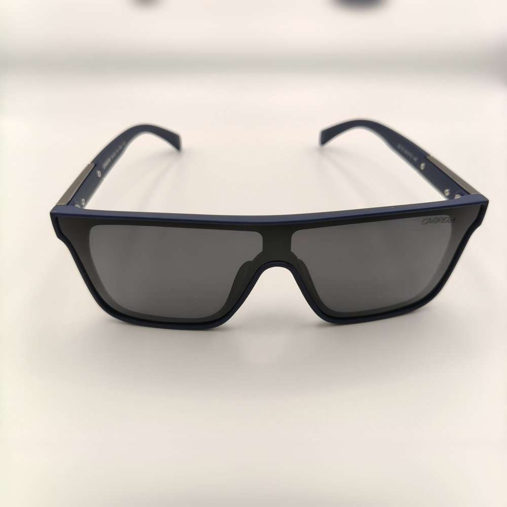 Carrera Shield Sunglasses - Matte Navy Frame with Dark Grey Lens
