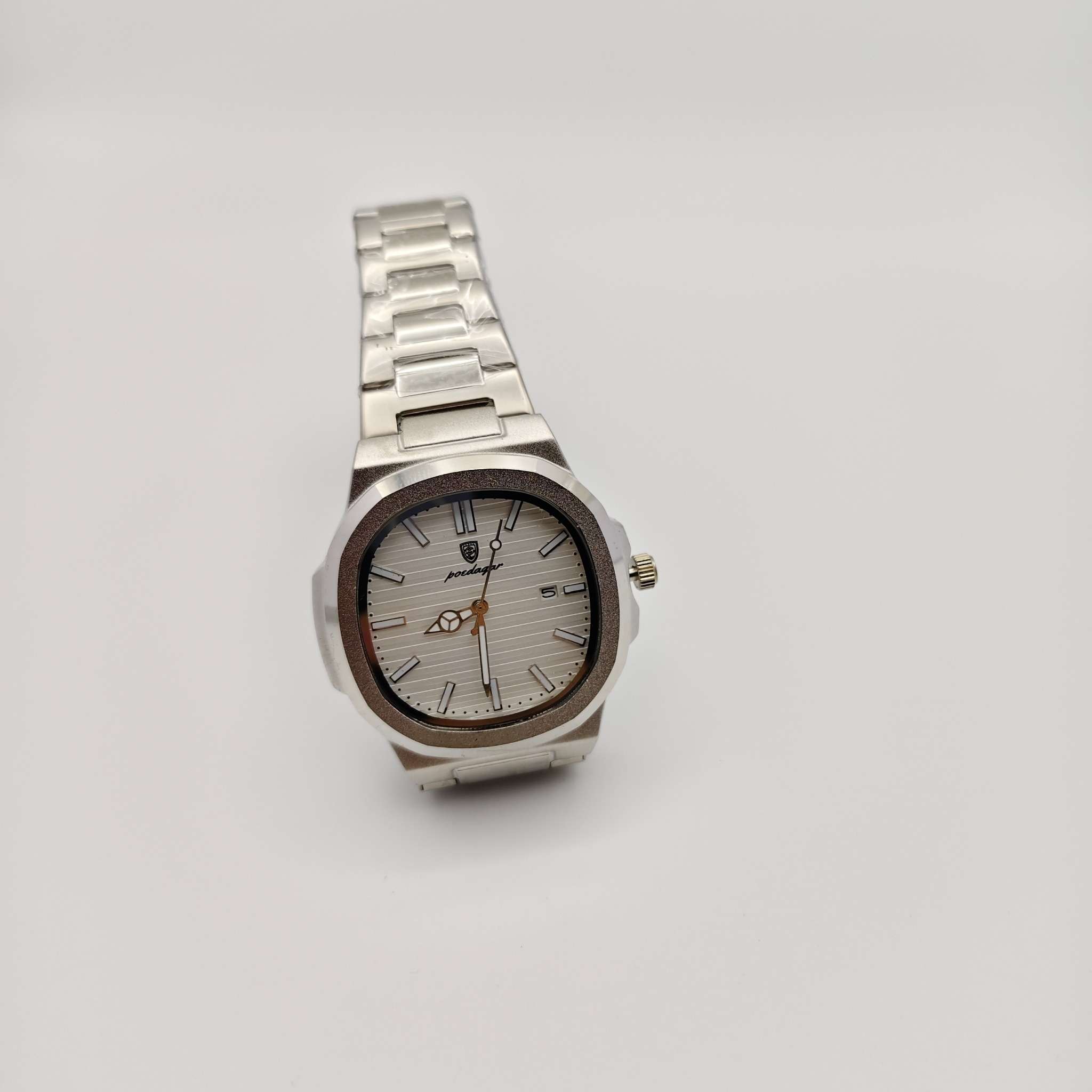 POEDAGAR Men's Stainless Steel Quartz Watch