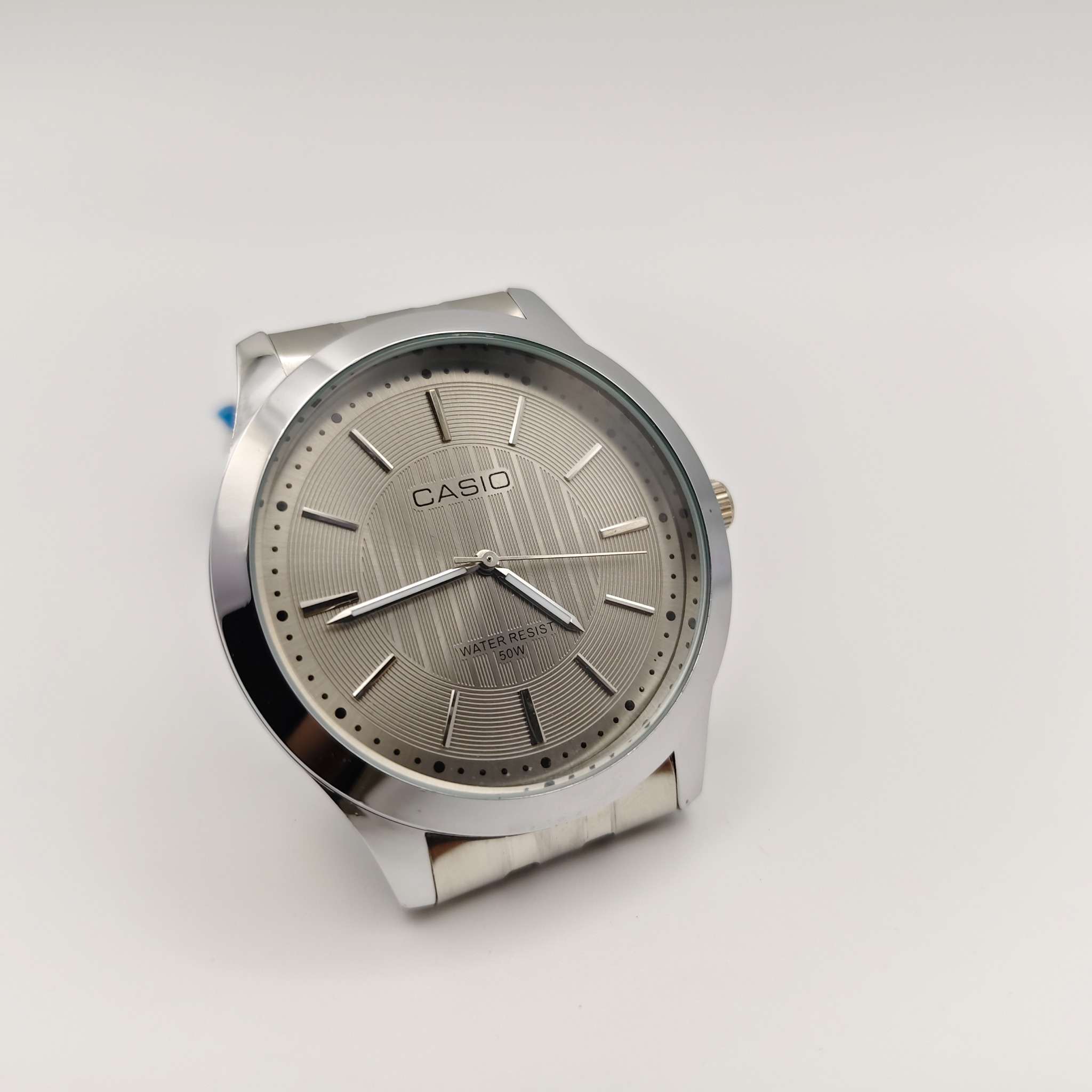 Casio Silver Dial Stainless Steel Analog Watch